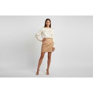 Vtg Jean Paul Gaultier Rose Gold Jacquard Skirt Size 8 us from early 2000s rare